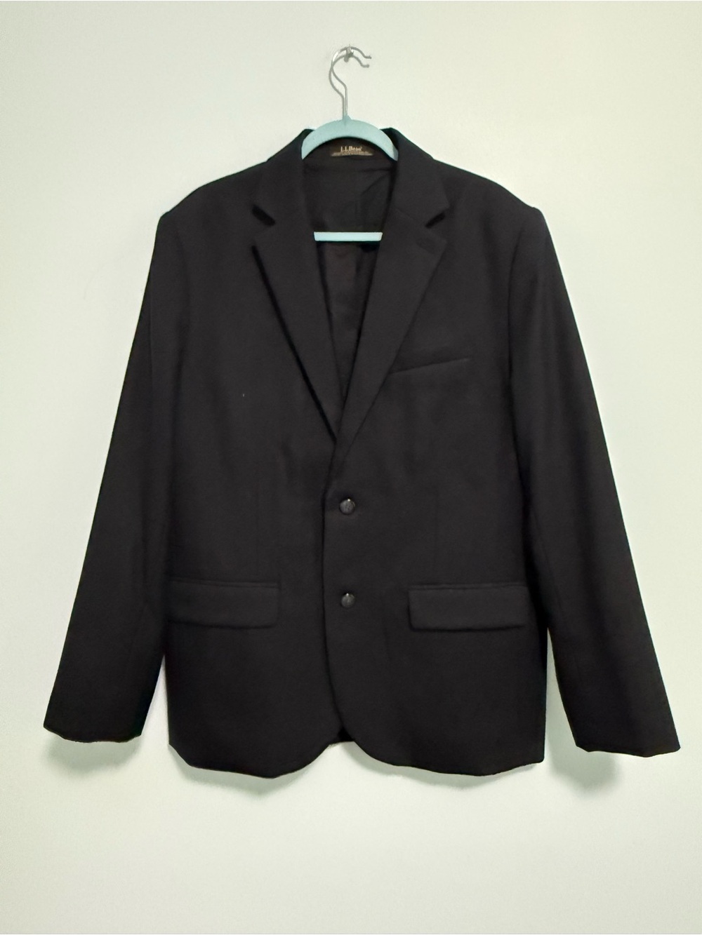 L.L.Bean Men’s Outdoor Specialties Wool Black Blazer Size 40 regular